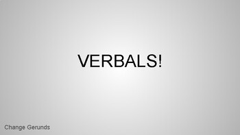 Preview of Verbals: Interactive Classroom Game