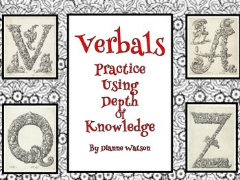 Preview of Verbals--Practice Using Depth of Knowledge