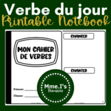 French Verbs Year-Long Printable Practice Book | Verbe du 