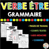 Verbe être - Grammaire - French grammar unit - Verbs