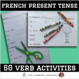 French present tense - 60 verb conjugation charts - Primar