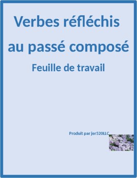ir verb endings french passe compose