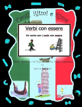 Preview of Italian " Essere" Verbs with This Rap-like Chant and MP3 (Verbi con Essere )