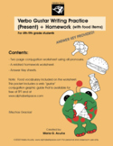 Verbo Gustar Writing Practice (Present) + Homework.  Grades 4-9