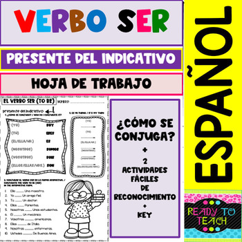 El verbo ser en español (presente de indicativo) - Mundo Educação