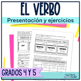 El verbo - Verbs in Spanish- Presentación y ejercicios par
