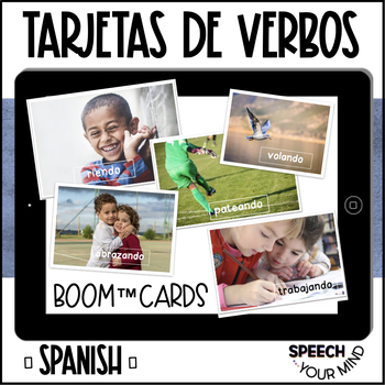 Preview of Verbos BOOM Cards™ Español | Spanish Boom Cards™ for Verbs | Verbos Espanol