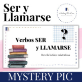 Verbos Ser y Llamarse Mystery Picture Digital Spanish Gram