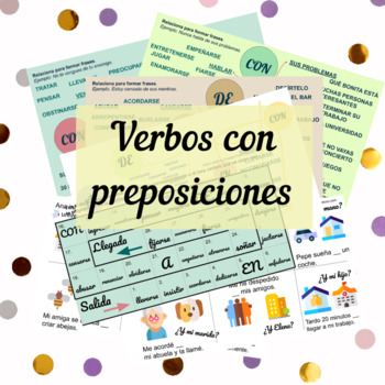 Verbos con preposiciones Spanish Prepositions and Verbs by Olga Fedichkina