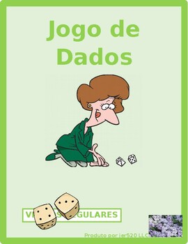Preview of Verbos regulares (Portuguese Regular Verbs) Dice Game