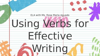 Preview of Verbs