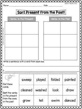 Verbs - 1st Grade by Frogs Fairies and Lesson Plans | TpT