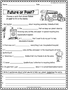 verbs 1st grade by frogs fairies and lesson plans tpt
