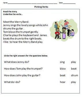 verbs worksheets action words for grade 1 google classroom distance learning