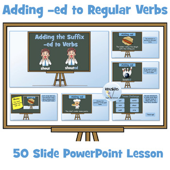 Preview of Verbs - Adding -ed to Regular Verbs