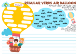 Verbs Air Balloon Worksheet