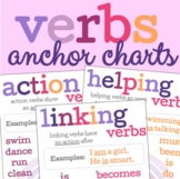 Verbs Anchor Charts--Action, Helping, & Linking