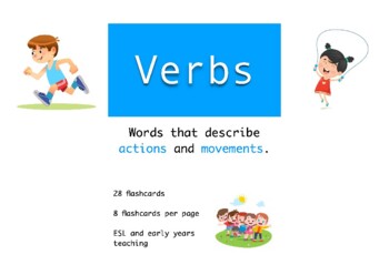 Preview of Verbs Flashcards | Movements | Actions