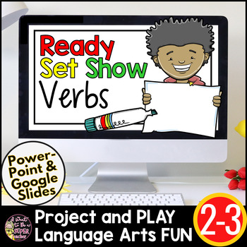 Preview of Verbs Games | Action Verbs | Irregular Verbs | Subject Verb Agreement PowerPoint