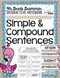 Simple and Compound Sentences Grammar Interactive Notebook