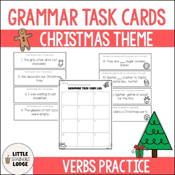 Preview of Verbs Grammar Practice : Christmas