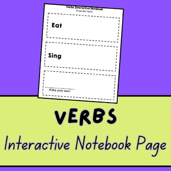 Preview of Verbs- INTERACTIVE NOTEBOOK