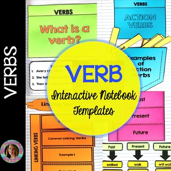 Verbs Interactive Notebook By Right Down The Middle With Andrea TpT