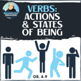 ⭐Action & State of Being Verbs Introduction and Practice W