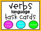 Verbs (Language) Task Cards - Verb Moods, Verb Voice, & Verbals