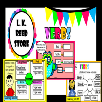 Preview of Verbs (Learning Activities, Distance Learning)