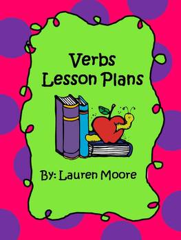 Preview of Verbs Lesson Plans (5 days)