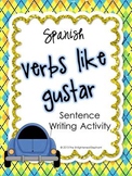 Verbs Like Gustar Spanish Sentence Writing Station Activities
