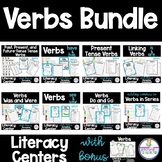 Verbs Literacy Grammar Center Activities Bundle