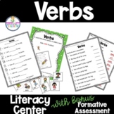 Verbs Literacy | Grammar Center Activity FREEBIE