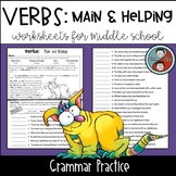 Main And Helping Verbs Worksheet | Teachers Pay Teachers