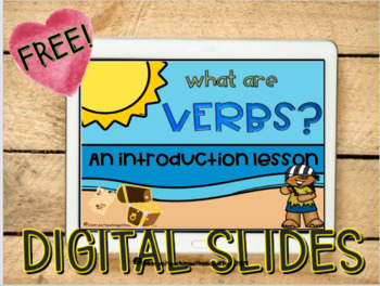 Preview of Verbs Mini-lesson [Google Slides] FREE!