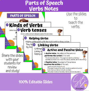 Preview of Verbs Notes
