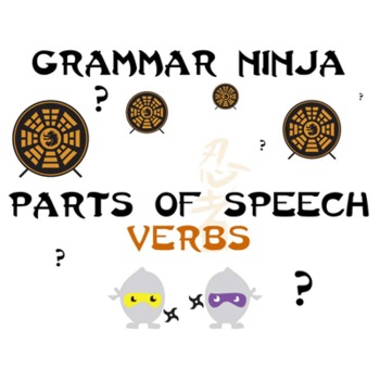 Preview of Verbs - Parts of Speech Review Game PowerPoint - Grammar Ninja is Hilarious