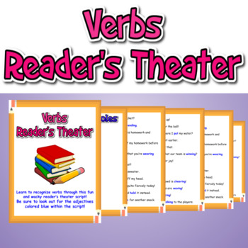 Preview of Verbs Reader's Theater Script - Grammar/Language Arts Activity