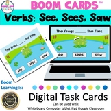 Verbs See, Sees, and Saw Boom Cards