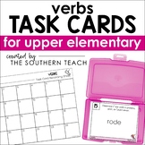 Verbs Task Cards Grammar Activity - Print and Digital