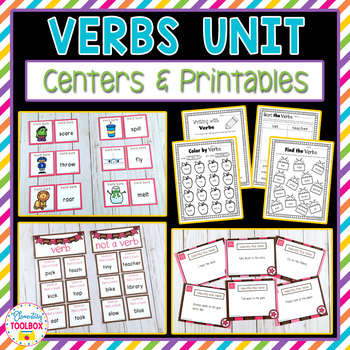 Preview of Verbs Unit (1st-2nd Grade)