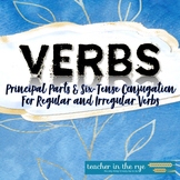 Verbs Unit Principal Parts and Six Tenses for Regular & Ir