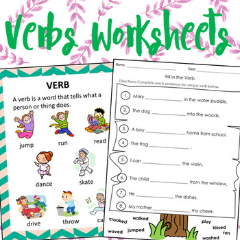 Preview of Verbs Worksheets