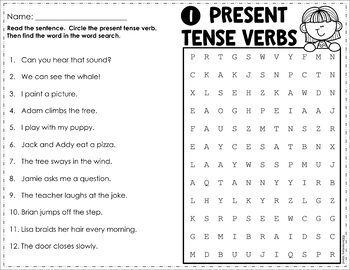 verbs worksheets irregular past tense action verbs past present future