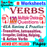Verbs Worksheets: Irregular Verbs, Linking Verbs, Helping 