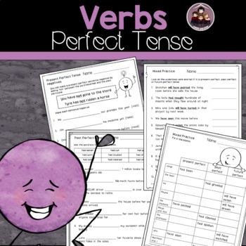 Preview of Perfect Verb Tense Worksheets for 5th Grade
