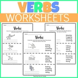 Verbs Worksheets for 1st and 2nd Grade - Present Tense Ver