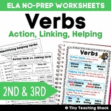 Verbs Worksheets (action, helping, linking)