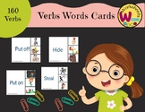 Verbs flashcards with picture Verb Clip Cards 1st -4th gra